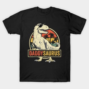 Daddysaurus Fathers Day Gift T-Rex Dad Dinosaur T-Shirt